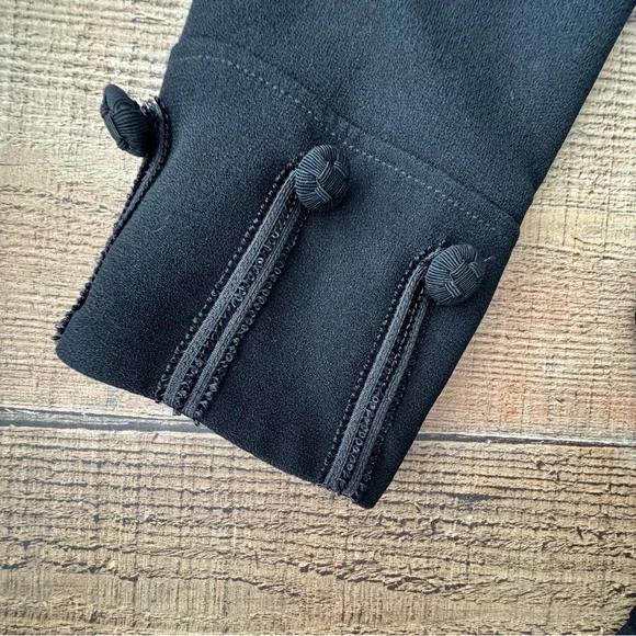 Black Military Style Women's Blazer - Picture 4 of 10